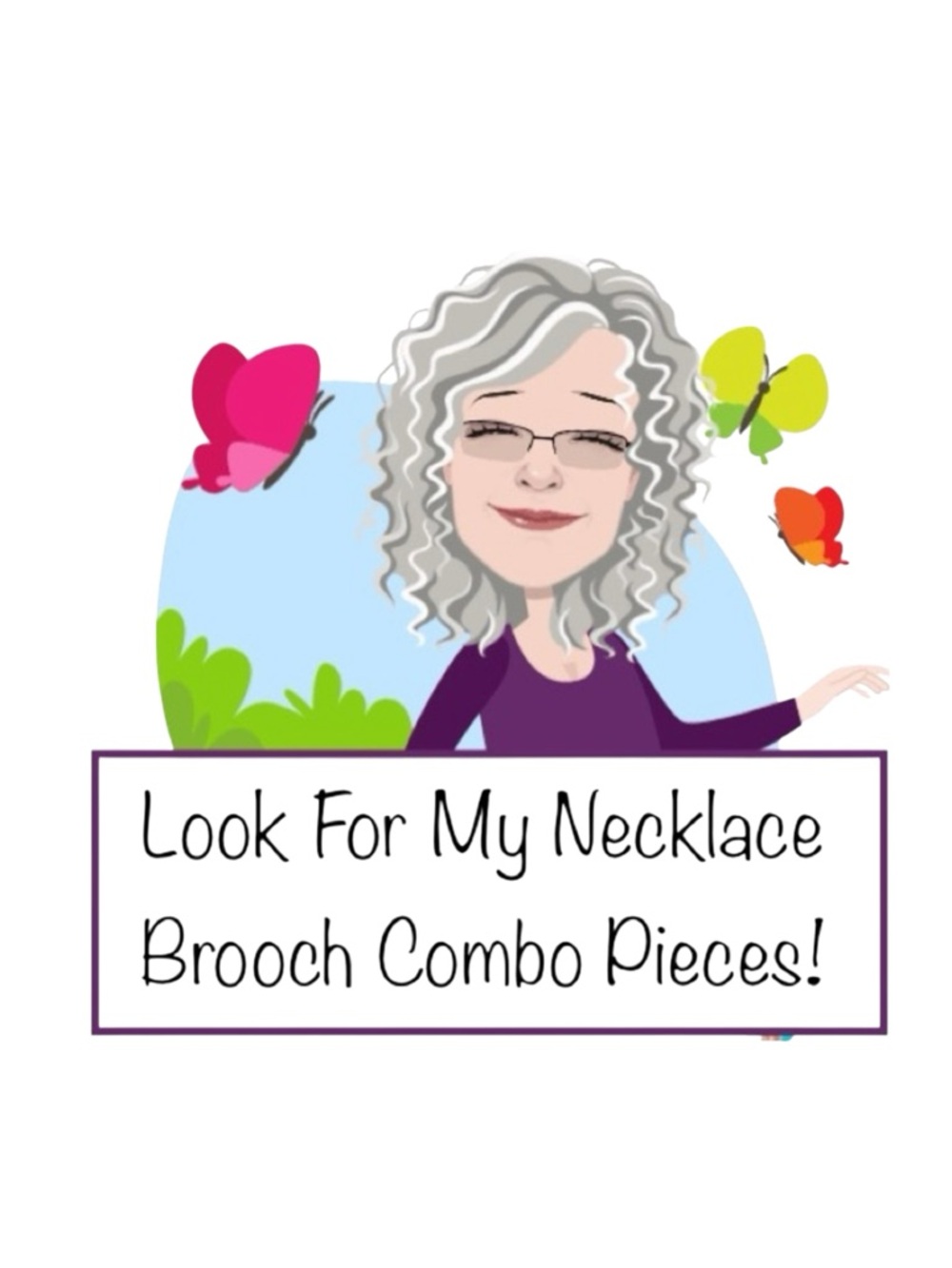 Look for my Necklace Brooch Pin Combo Pieces